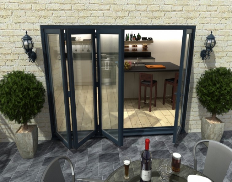 aluminium external bifold door