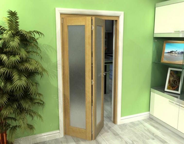 two panel bifold door